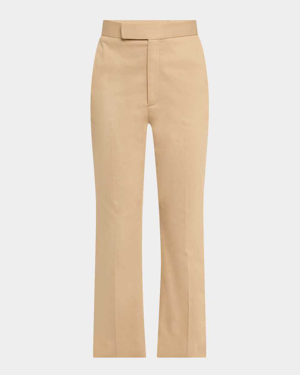 High-Rise Kickflare Crop Trousers